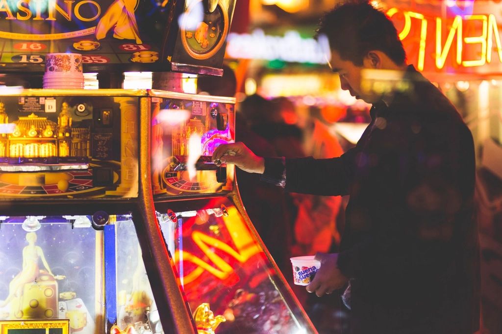 The gaming floor with machines and tables